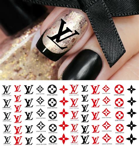 louis vuitton nails decals